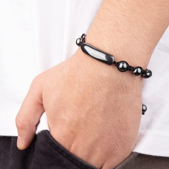 Onyx Beaded Bracelet 6Onyx Beaded Bracelet 6Onyx Beaded Bracelet 6Onyx Beaded B - Picture 7 of 8